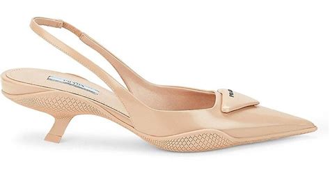 prada vintage slingbacks|prada slingback kitten heel.